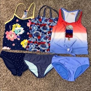 Set of 3 Girls Tankini’s